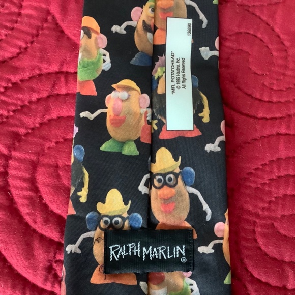 Vintage Mr. Potatohead necktie  1995 Hasbro Inc Ralph Marlin - Picture 5 of 6